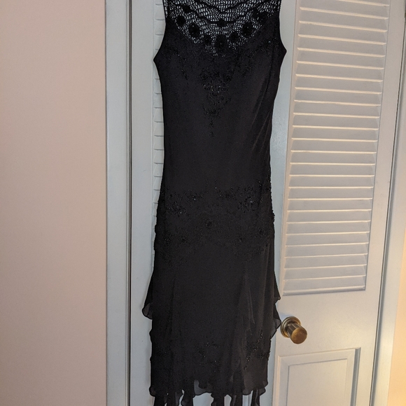 Gorgeous SUE WONG black party dress size 10 - Picture 2 of 10
